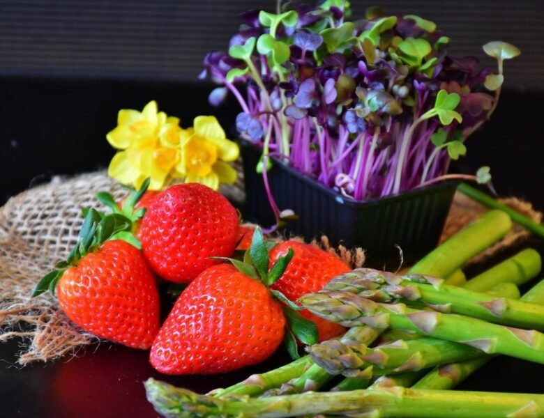 Fresh vegetable and fruit  are available here