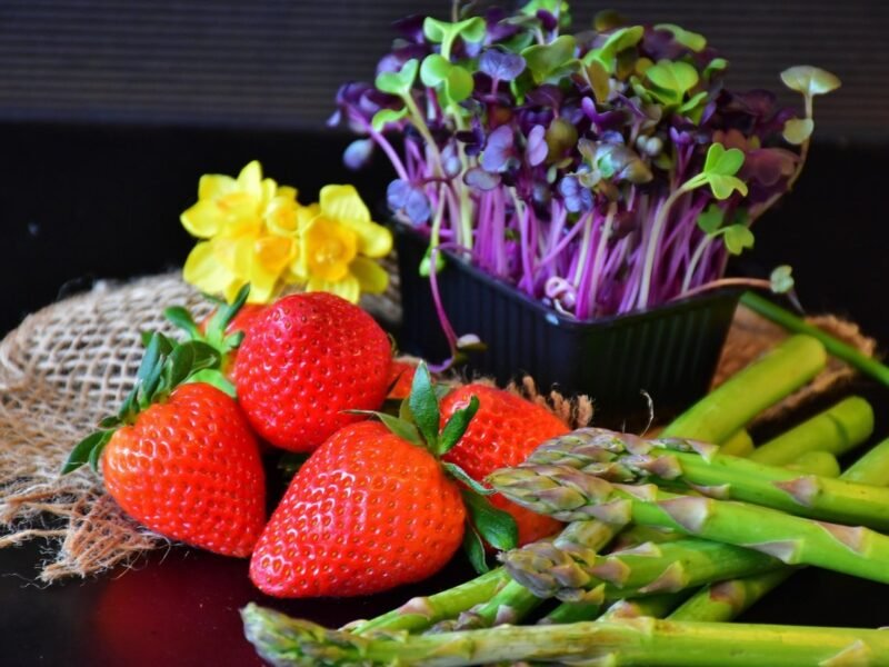 Fresh vegetable and fruit  are available here